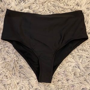 Black High waisted bathing suit bottoms